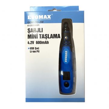 EVOMAX Şarjlı Mini Taşlama Seti 4,2V