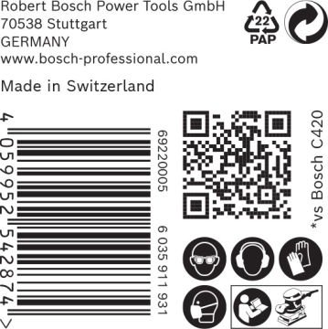 Bosch Expert Zımpara Kağıdı C470115x230 320 Kum 14 Delikli 50 Li Paket - 2608900949