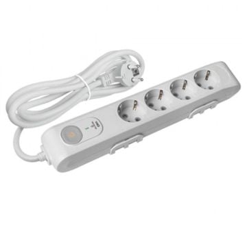 Viko Multi-Let Dörtlü 1050J Şok Korumalı Topraklı Kablolu Çarpma Karşıtı Örtücü 1,5 Mt