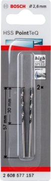 Bosch Metal Matkap Ucu HSS PointTeQ (DIN 338) 2,6 mm (2 Adet) - 2608577157