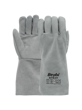 Beybi Eko Kaynakçı Deri İş Eldiveni Uzun Konç