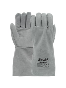 Beybi Eko Kaynakçı Deri İş Eldiveni Uzun Konç