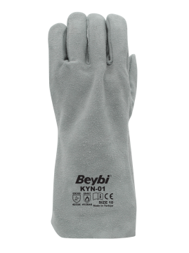 Beybi Eko Kaynakçı Deri İş Eldiveni Uzun Konç