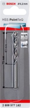 Bosch Metal Matkap Ucu HSS PointTeQ (DIN 338) 4,2 mm (1 Adet) - 2608577162