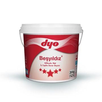 Dyo Beşyıldız Silikonlu Mat İç Cephe Duvar Boyası Baz B 3,5 Kg