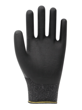 Beybi B-Flex110 Köpük Nitril Kaplı Likralı Örme Eldiven Siyah No 10