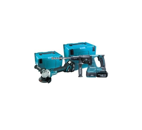 Makita DGA454+DHR243 AKÜLÜ COMBO KİT - MAKDLX2156TJ1