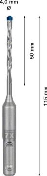 Bosch Kırıcı Delici Uç SDS-Plus-7X Expert 4x115 mm (1 Adet) - 2608900057