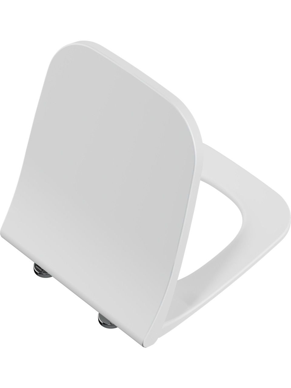 Vitra Zentrum Square İnce Klozet Kapağı, Tek Kat Görünümlü, Yavaş Kapanır