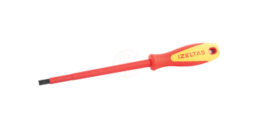 İzeltaş Düz Uçlu Tornavida Elektrikçi İzoleli 1000V 2,5x75 mm