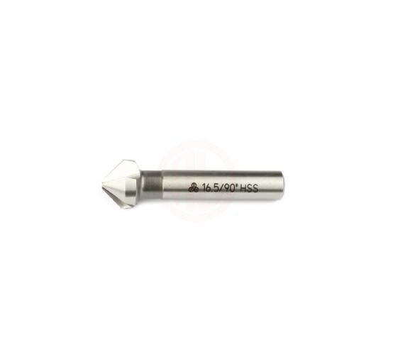 MTE Silindirik Saplı Havşa Freze Üç Ağızlı HSS DIN 335/C (90°) 6,3x45 mm