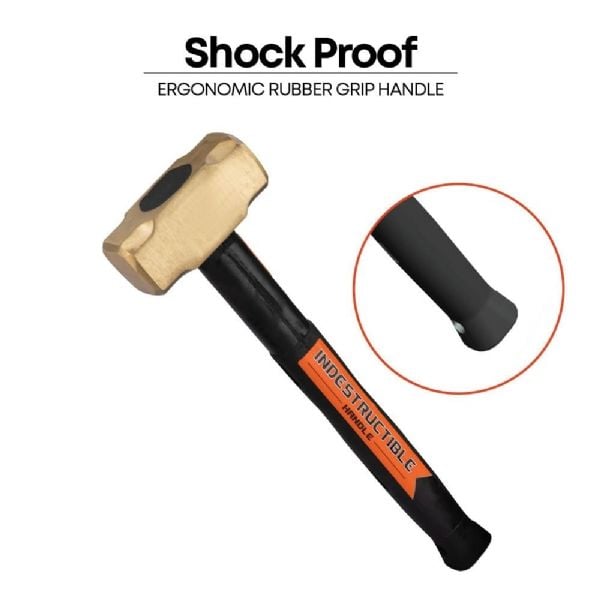 Groz Kırılmaz Saplı Pirinç Balyoz 3,6kg SHID/8/30/BR