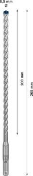 Bosch Kırıcı Delici Uç SDS-Plus-7X Expert 8x265 mm (1 Adet) - 2608900090