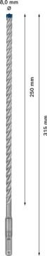 Bosch Kırıcı Delici Uç SDS-Plus-7X Expert 8x315 mm (1 Adet) - 2608900091