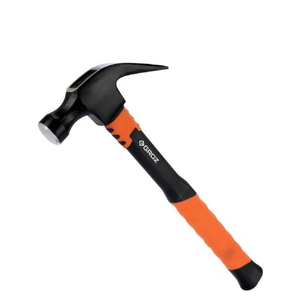 Groz Fibersaplı Çatal Ağızlı Çekiç 450 Gr
