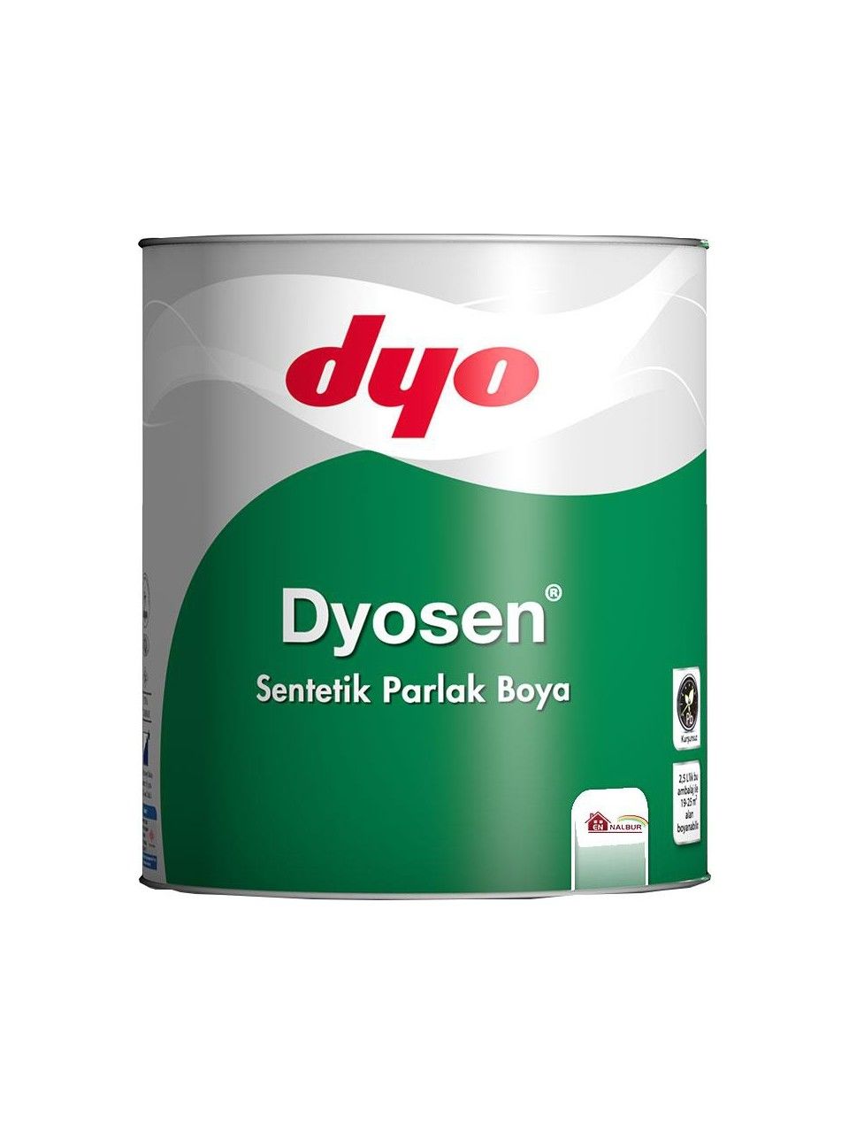 Dyosen Sentetik Parlak Boya 15 Lt Beyaz (Düz Renk)