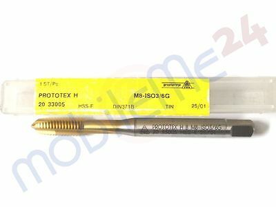 MTE Üniversal Eğik Ağız Bilemeli Kılavuz HSS-E DIN 371 (6H) Galaksi TIN Kaplı M5x70x0,80 mm
