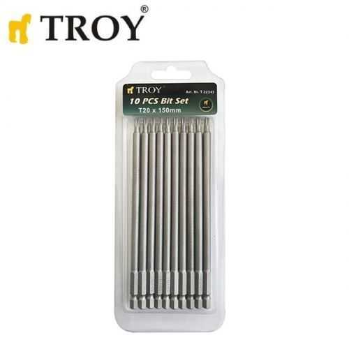 Troy 22243 Torx Bits Uç Seti (T20x150mm 10 Adet)