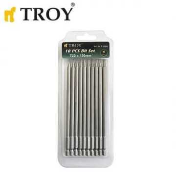 Troy 22243 Torx Bits Uç Seti (T20x150mm 10 Adet)
