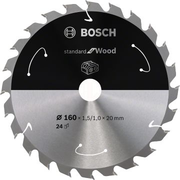 Bosch Daire Testere Bıçağı Standard For Wood 160x20 mm 24 Diş - 2608837676