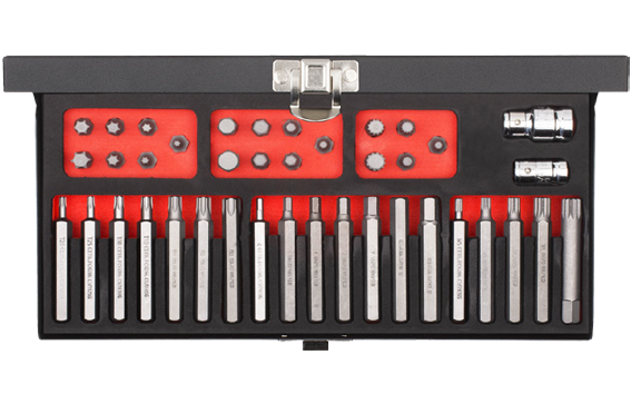 Ceta Form 40 Parça H10 Torx-Allen-Xzn Lokmalı Bits Uç Takımı (Metal Kutulu)
