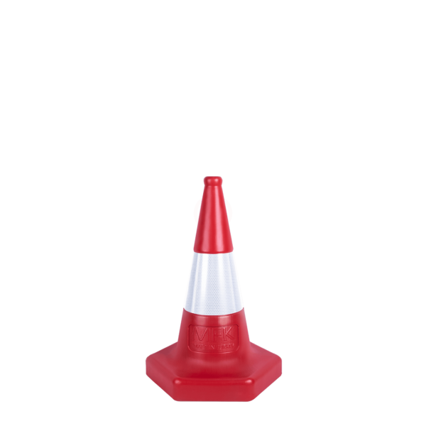 MFK Plastik Ekonomik Trafik ve Reklam Konisi 50 Cm Kırmızı - MFK3500