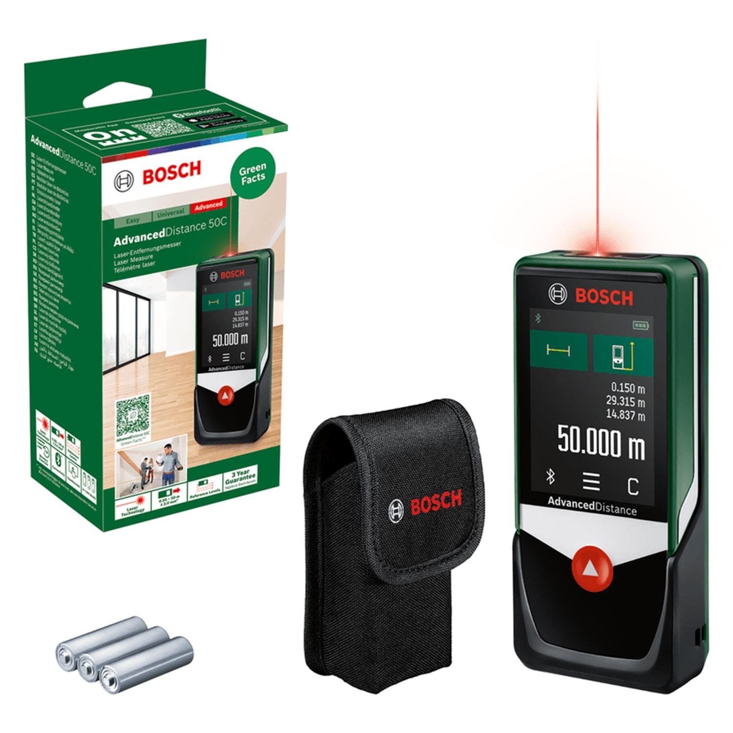Bosch Lazerli Uzaklık Ölçer Advanced Distance 50 C - 0603672202