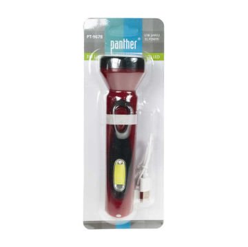 PANTHER PT-9678 USB ŞARJLI EL FENERİ