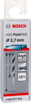 Bosch Metal Matkap Ucu HSS PointTeQ (DIN 338) 3,7 mm (10 Adet) - 2608577205