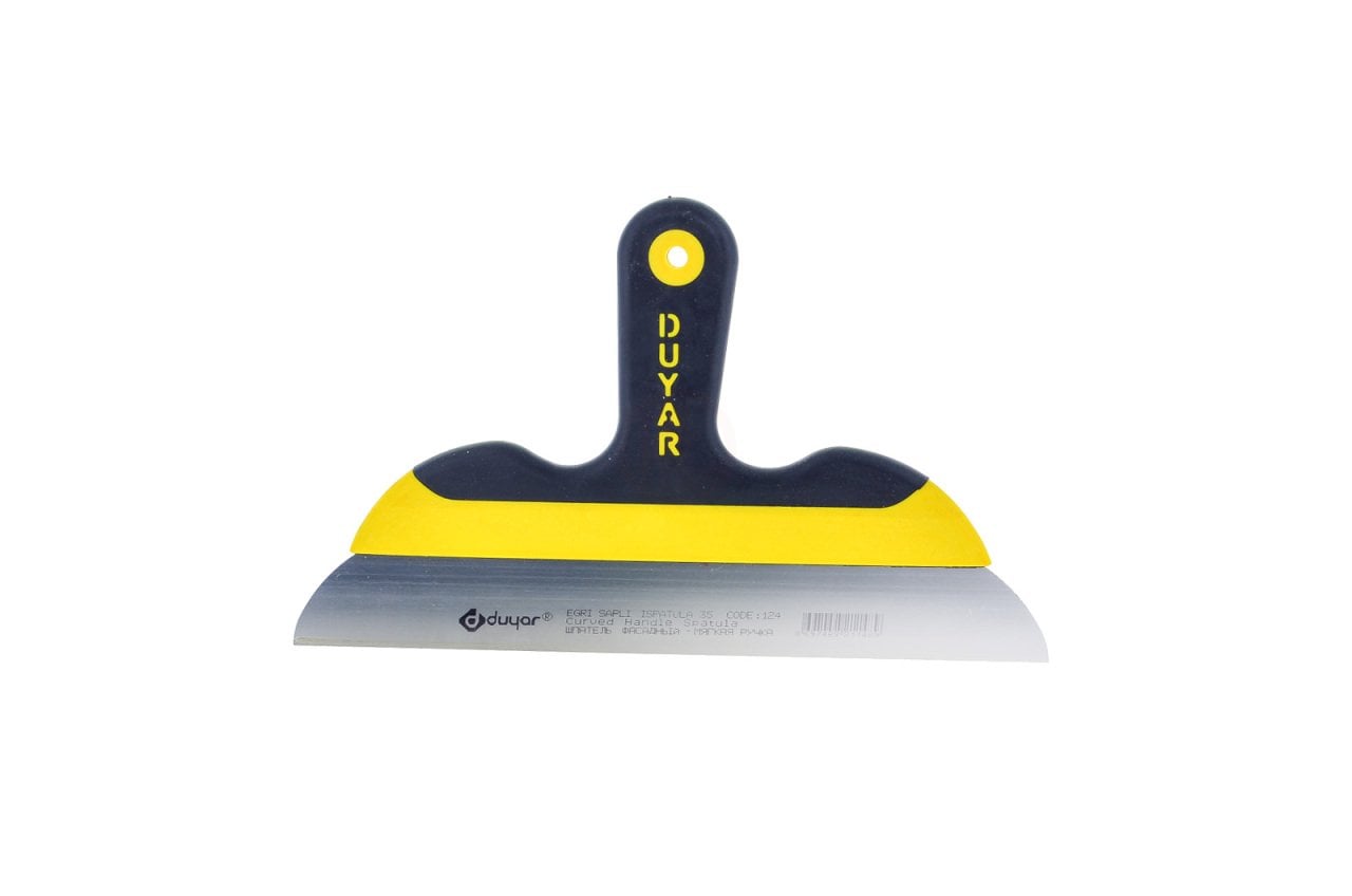 Duyar Eğri Saplı Spatula Plastik Saplı 30 Cm