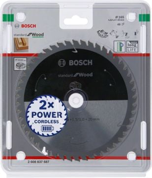 Bosch Daire Testere Bıçağı Standard For Wood 165x20 mm 48 Diş - 2608837687