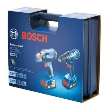 Bosch GSR 180-LI Akülü Delme Vidalama + GDX 180-LI Akülü Darbeli Somun Sıkma Seti - 06019G5222