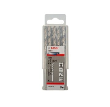 Bosch Metal Matkap Ucu HSS-G DIN 338 (Gümüş) 7,0x109 mm (10 Adet) - 2608595070