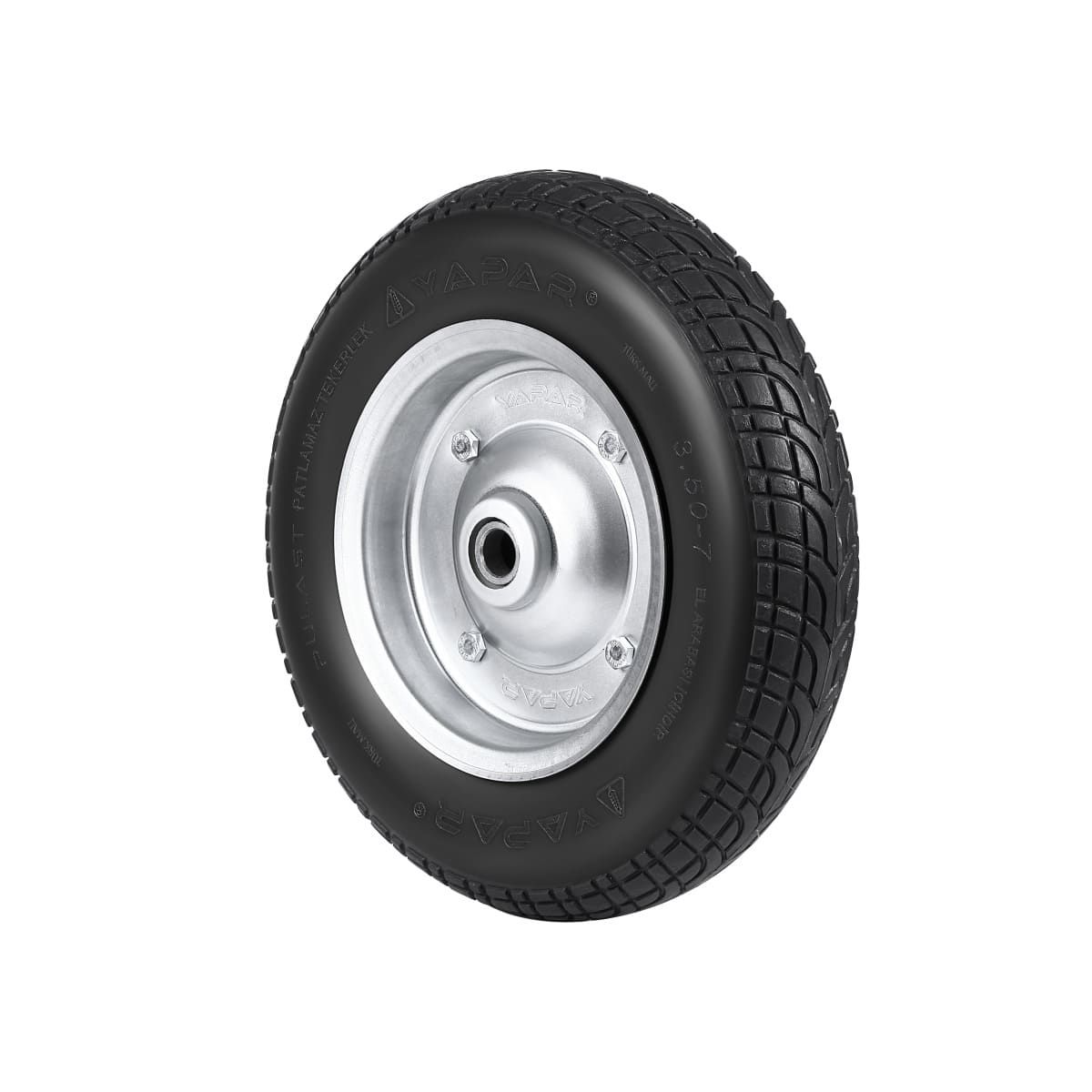 Pulast Patlamaz Tekerlek (3,50x7) Rulmanlı