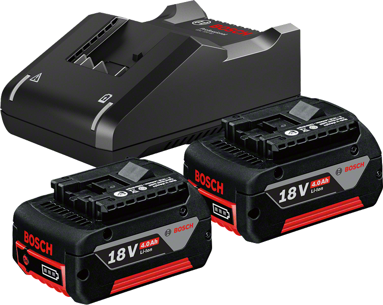 Bosch 2 x GBA 18V 4.0AH + Gal 18V-40 Profesyonel Akü Şarj Cihazı seti (Starter Başlangıç Kit)