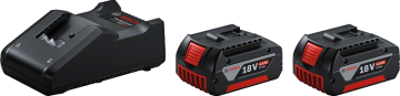 Bosch 2 x GBA 18V 4.0AH + Gal 18V-40 Profesyonel Akü Şarj Cihazı seti (Starter Başlangıç Kit)