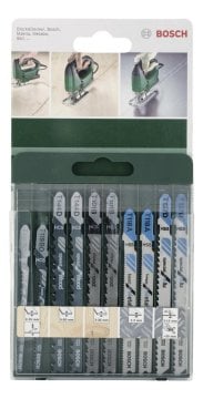 Bosch Dekupaj Testere Bıçağı Ahşap ve Metal Set (10 Parça) - 2609256746