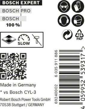 Bosch Çok Amaçlı Matkap Ucu Expert CYL-9 MC 5x85 mm (10 Adet) - 2608900638