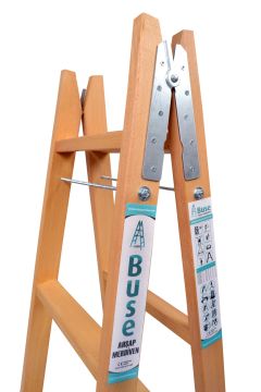 Buse A Tipi Geniş Basamaklı Ahşap Merdiven 5 Basamaklı (170 Cm)