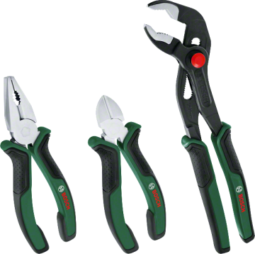 Bosch Pense Seti 3 Parça Premium (Pense, Yan Keski, Boru Anahtarı) - 1600A02W7J