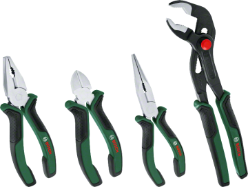 Bosch Pense Seti 4 Parça (Kargaburun, Yan Keski, Pense, Boru Anahtarı) - 1600A02W7K