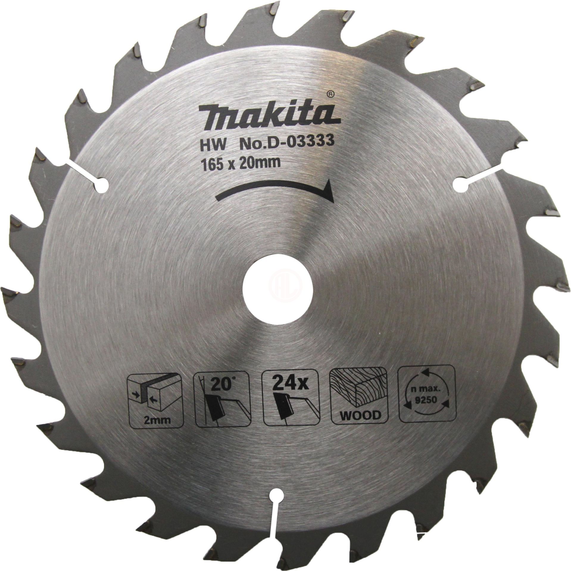 Makita Standart Ahşap Daire Testere 165x20 mm 24 Diş (D-03333)