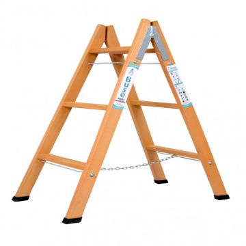 Buse A Tipi Geniş Basamaklı Ahşap Merdiven 7 Basamaklı (230 Cm)