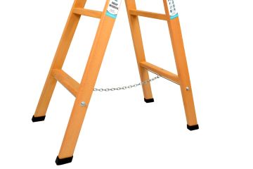 Buse A Tipi Geniş Basamaklı Ahşap Merdiven 8 Basamaklı (260 Cm)