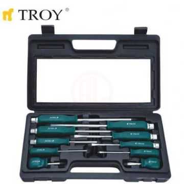 Troy 22307 Somun Başlı Tornavida Seti, 10 Parça