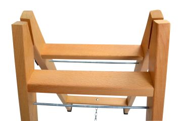 Buse A Tipi Geniş Basamaklı Ahşap Merdiven 10 Basamaklı (320 Cm)