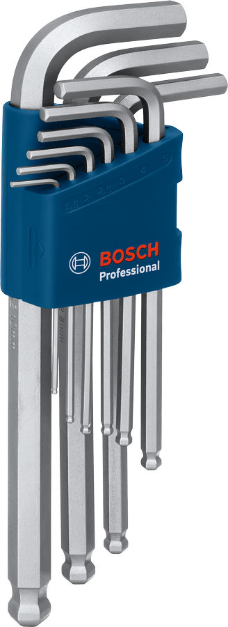 Bosch Profesyonel Alyan Anahtar Takımı Hex 9 Parça (1,5-10 Mm) - 1600A01TH5