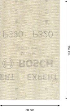 Bosch Ağ Zımpara Expert M480 80x133 mm 320 Kum (10 Adet) - 2608900741