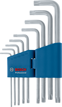Bosch Profesyonel Alyan Anahtar Takımı Torx 9 Parça (10-50 Mm) - 1600A01TH4