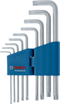 Bosch Profesyonel Alyan Anahtar Takımı Torx 9 Parça (10-50 Mm) - 1600A01TH4